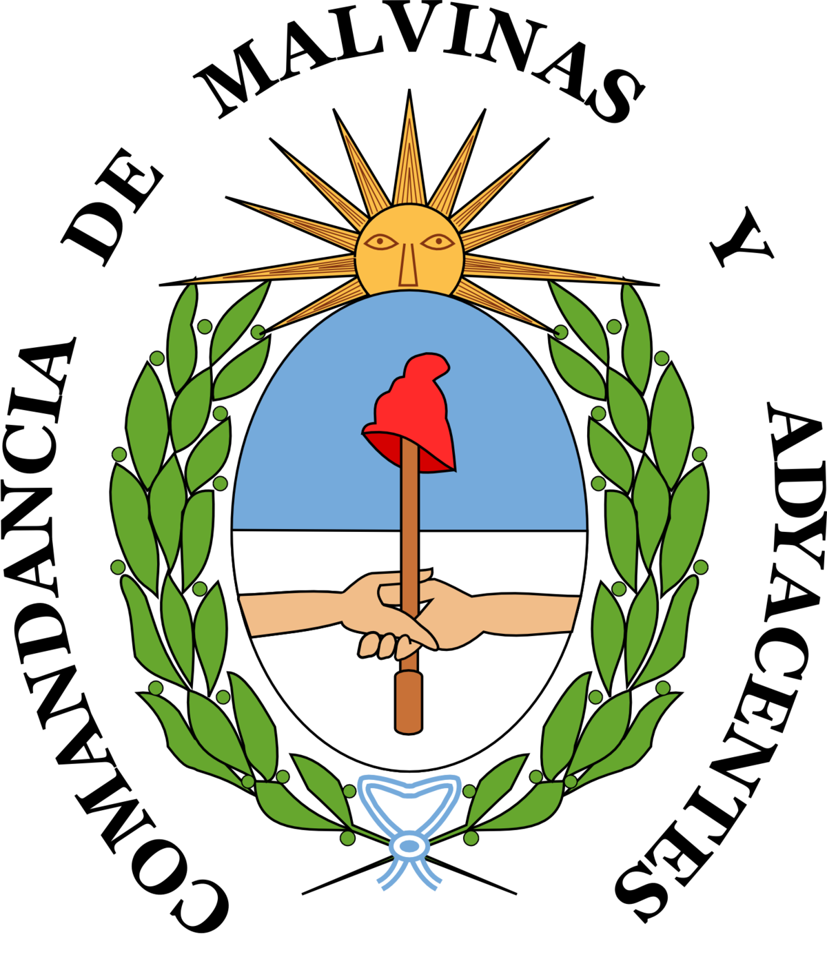 Archivo Escudo De La Comandancia De Las Islas Malvinas Png