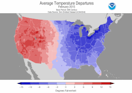 February 2015 average temperature departures in the United States.gif