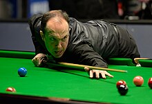 After his 8-10 defeat to Mostafa Dorgham, Fergal O'Brien (pictured) retired from the professional tour, which he had been a part of since 1991. Fergal O'Brien at Snooker German Masters (DerHexer) 2015-02-04 09.jpg