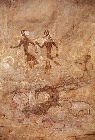 <span class="mw-page-title-main">Round Head Period</span> Earliest rock paintings of the Central Sahara