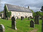 Former church building (Alves Old Parish Church) and part of the burial ground (geograph 7181921).jpg