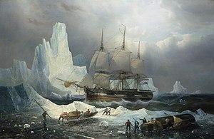 Франсуа Этьен Мусен (1820-1888) - HMS 'Erebus' in the Ice, 1846 - BHC3325 - Королевские музеи Гринвич.jpg