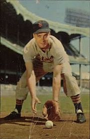 Fred "Scrap Iron" Hatfield with the Detroit Tigers in 1953. Fred Hatfield 1953.jpg