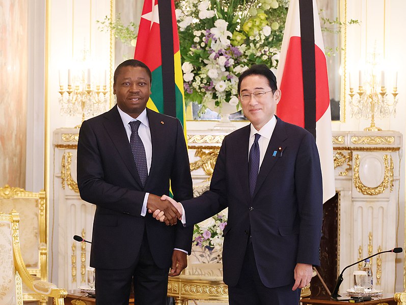 File:Fumio Kishida and Faure Gnassingbé before the funeral of Shinzo Abe (1).jpg