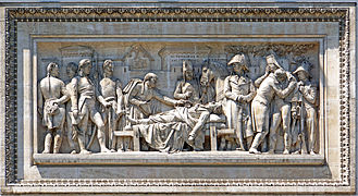 Henri Lemaire, Les Funérailles du général Marceau le 20 septembre 1796 (1833), bas-relief de l'arc de triomphe de l'Étoile à Paris.