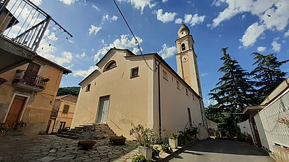 A faciâ du derê da gêxa paruchiàle de Sant'Antunin intu Burgu de Casanöva