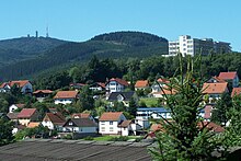 Das Kurheim am Wachkopf am Westrand von Cabarz