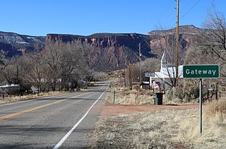 Gateway, Colorado Unincorporated community in Colorado, United States