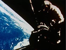 September 13, 1966: Richard F. Gordon Jr. during EVA Gemini 11 Gordon EVA.jpg