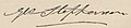 George Stephenson aláírása