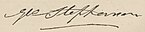 George Stephenson, podpis (z wikidata)