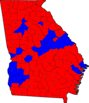 Georgian Senatorial Runoff Election Results de distrikto, 2008.png