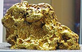 Gold nugget from Australia, nearly 9,000 g or 64 oz