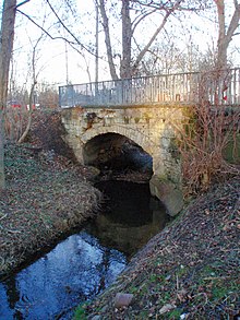 Historische Brücke über den Goldbach unweit der Wartburg