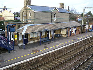 Great Bentley railway station Railway station in Essex, England