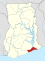 Location of Greater Accra Region in Ghana