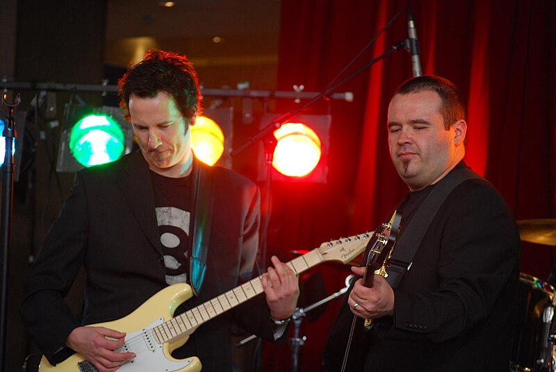 File:Guitarist, Bass Guitarist - Ch9 Today Show, Bourke Street Mall - Flickr - avlxyz.jpg