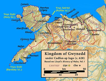 Kingdom of Gwynedd c. 620