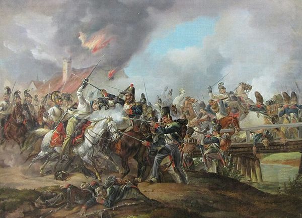 Battle of Ebelsberg by Dietrich Monten, 1825