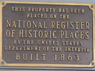 HMDB Lathrop House NRHP plaque.jpg