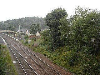 Hartwood railway station railway station in North Lanarkshire, Scotland, UK