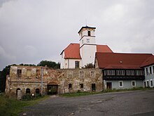 Hazlov Castle with the Church of the Exaltation of the Holy Cross