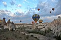 * Nomination Hot air balloon ride at sunrise in Uçhisar in Cappadocia Turkey --Moroder 11:34, 29 April 2014 (UTC) * Decline Wow, nice composition, great work. IMHO, I am sorry severals problems with sharpening and distortion (see notes) --The Photographer 12:20, 29 April 2014 (UTC) Comment Sorry but I don't understand how you can tell that rocks are distorted --Moroder 14:21, 29 April 2014 (UTC) lens distortion generating the effect of Stretching --The Photographer 12:09, 1 May 2014 (UTC)  Not done Mattbuck 16:53, 7 May 2014 (UTC)