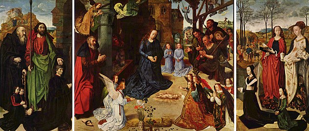 Den såkalte "Portinari-triptyken", av Hugo van der Goes (1476-1478).