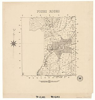 Hundred of Pichi Richi Cadastral in South Australia