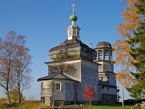 136. Богоявленская церковь в деревне Поле, Онежский район Автор — Exploreman