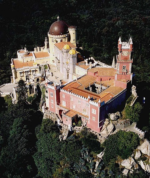 The palace seen from above