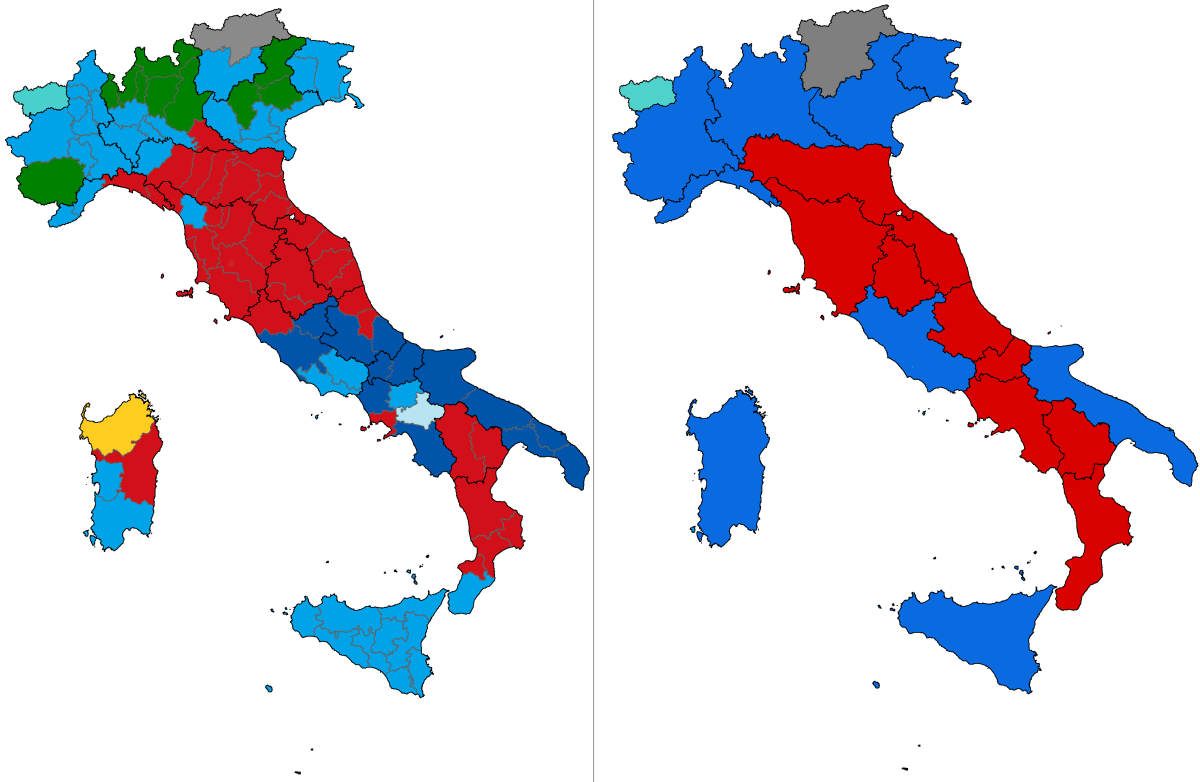 Italy elections. Республиканская Италия. Итальянская народная Республика.