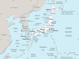 TransPacific works primarily in shallow-draft ports near Japan and Korea. Japan Map CIA 2021.png