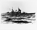 Japanese cruiser Haguro (pictured) sank HNLMS De Ruyter, killing Admiral Karel Doorman