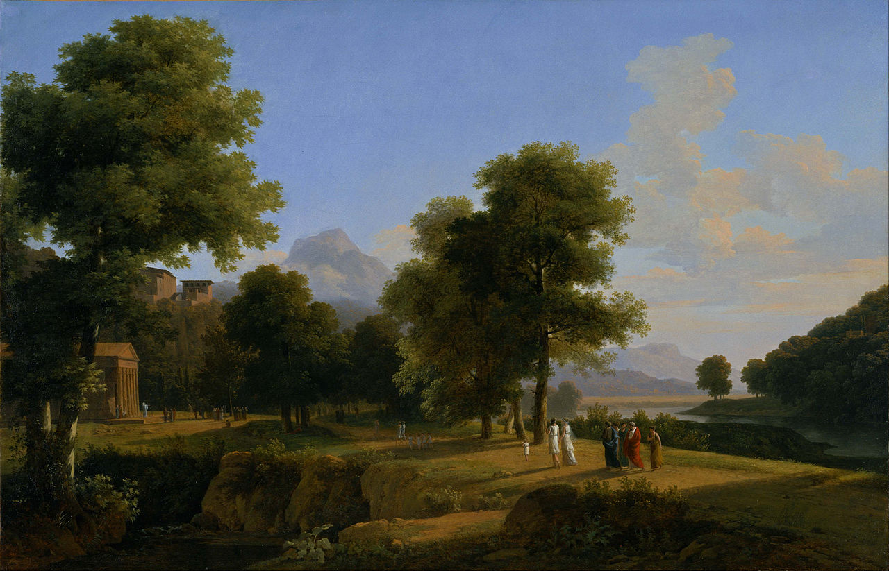 File:Jean-Victor Bertin - Landscape with a Fortress and a Beggar -  WGA02097.jpg - Wikipedia