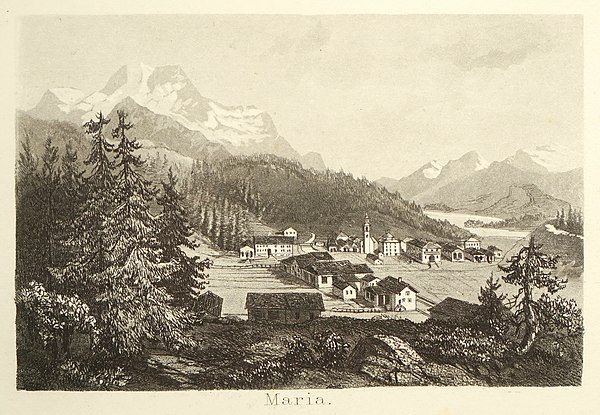 Segl Maria c. 1870. Etching by Heinrich Müller