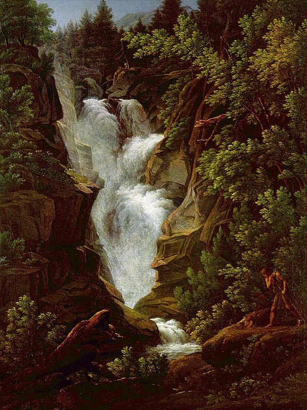 "Waterfall" by Joseph Anton Koch (1796)