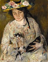 Lovis Corinth: Junge Frau mit Katzen, 1904. Bei der Porträtierten handelt es sich ebenfalls um Charlotte Berend