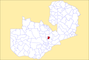 District location in Zambia