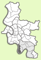 Posición de Himmelgeist en el mapa de Düsseldorf