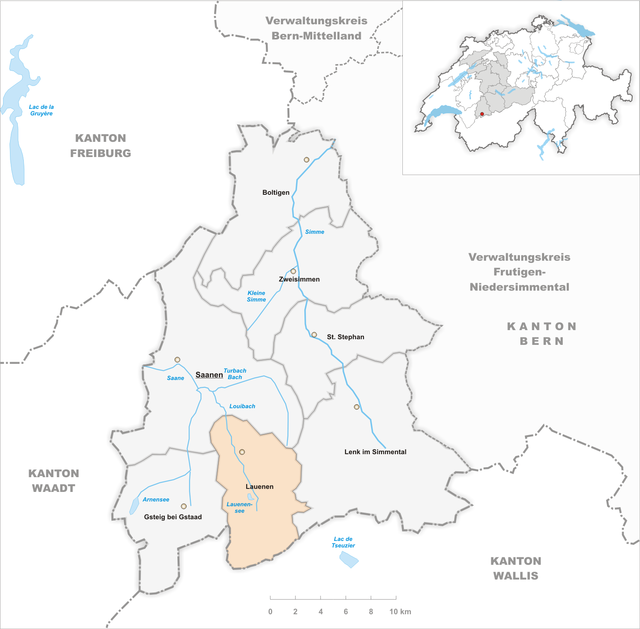 Lauenen - Localizazion