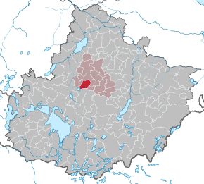 Poziția Kittendorf pe harta districtului Mecklenburgische Seenplatte