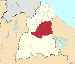 Location of கோலா கிராய் மாவட்டம்