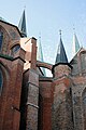 Saint Mary's church in Lübeck. View form northeast