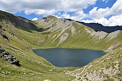Lac du Grand Laus dans le Queyras (altitude 2550 m)