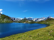 Der Bergsee Lac de Fenètre