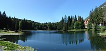 Il Lago di Cei, dalla sponda settentrionale