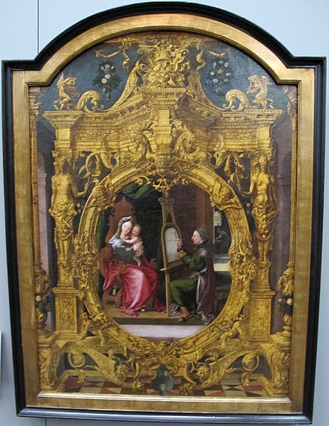 File:Lancelot blondeel, s. luca ritrae la vergine, 1545.JPG