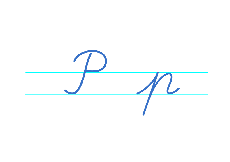 File:Lateinische Ausgangsschrift 1953 Buchstabe P und p.svg