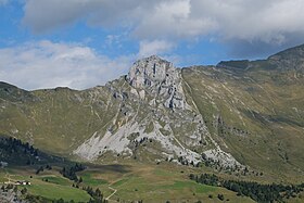 Blick auf den Buklon mit Blick auf Samance von Süden.